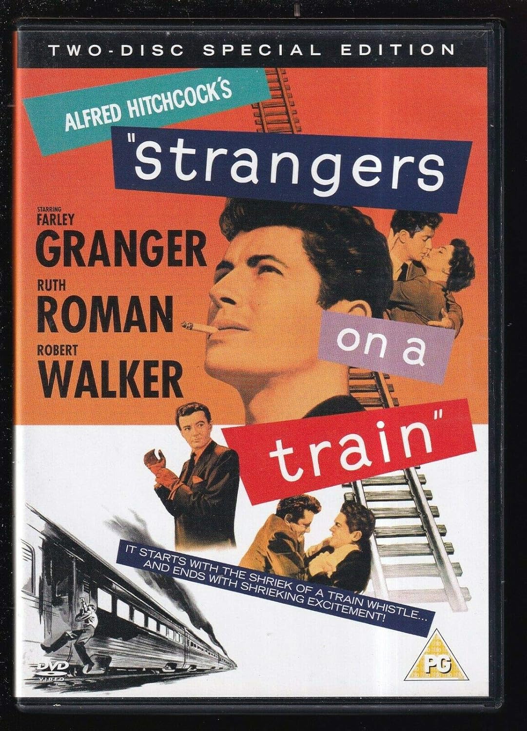 Strangers on a Train (2-Disc DVD, 1951, Full Screen) showcases Hitchcock's thrilling film noir in a special edition.