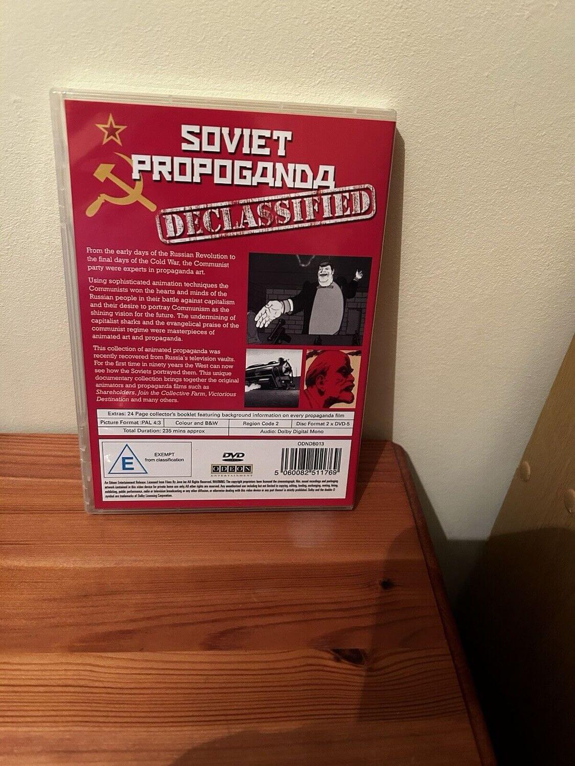 Soviet Animation - Capitalist Sharks And Communist Dreams (DVD) showcases captivating Cold War propaganda art.