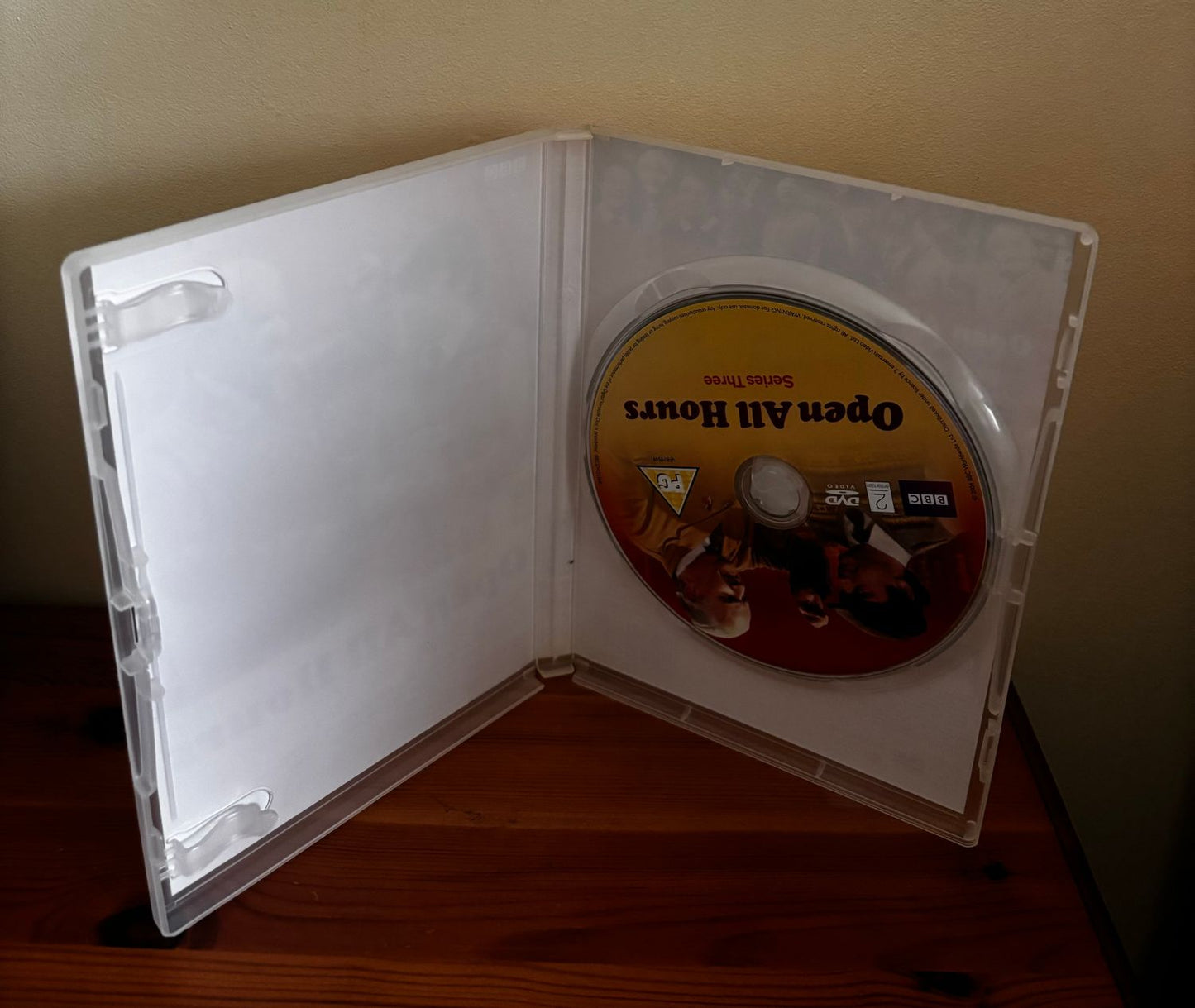 The Complete Open All Hours - Series One to Four (1976) DVD in a case showing the classic British comedy.