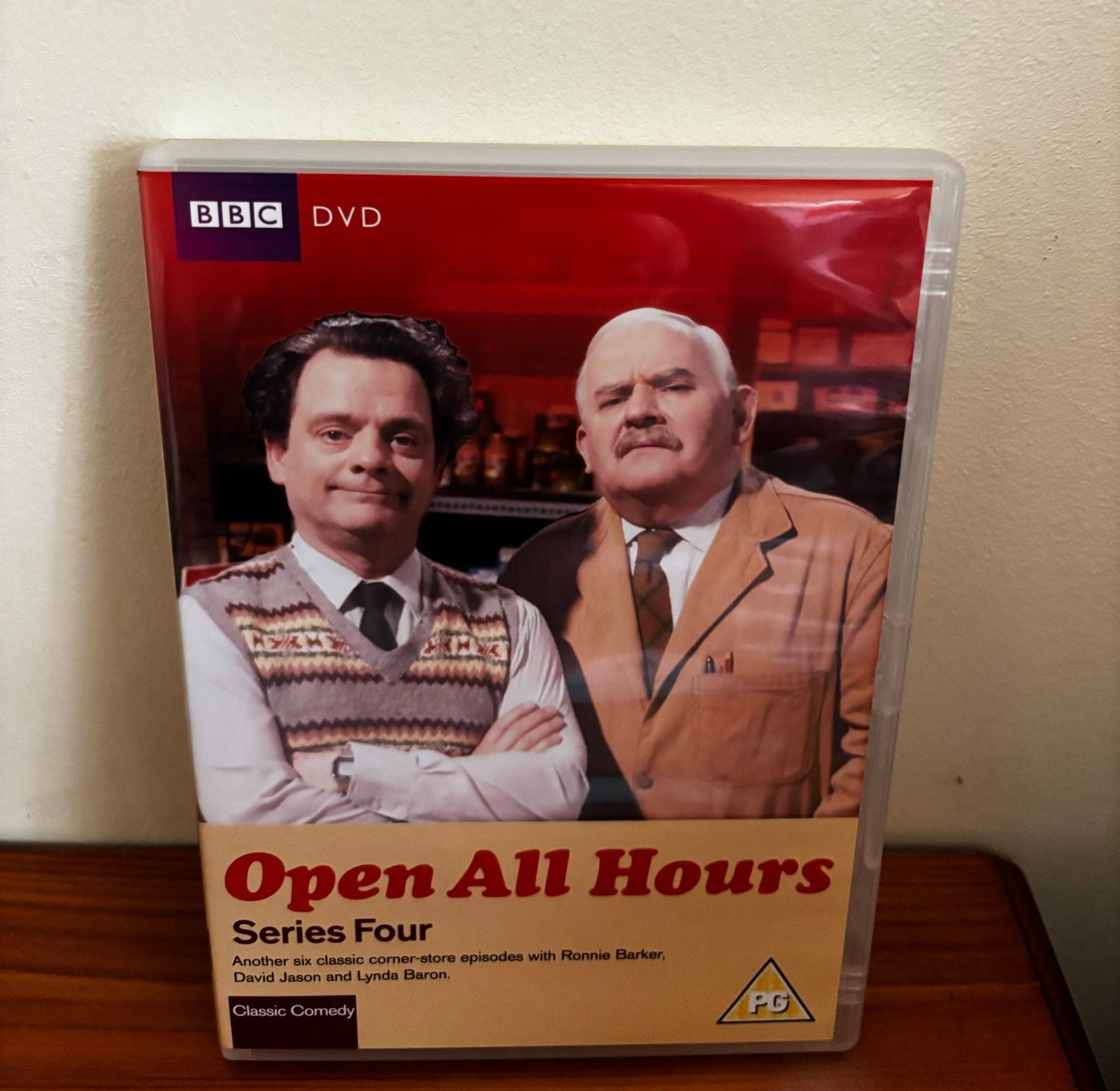 The Complete Open All Hours - Series One to Four (1976) DVD showcasing classic British comedy for fans.