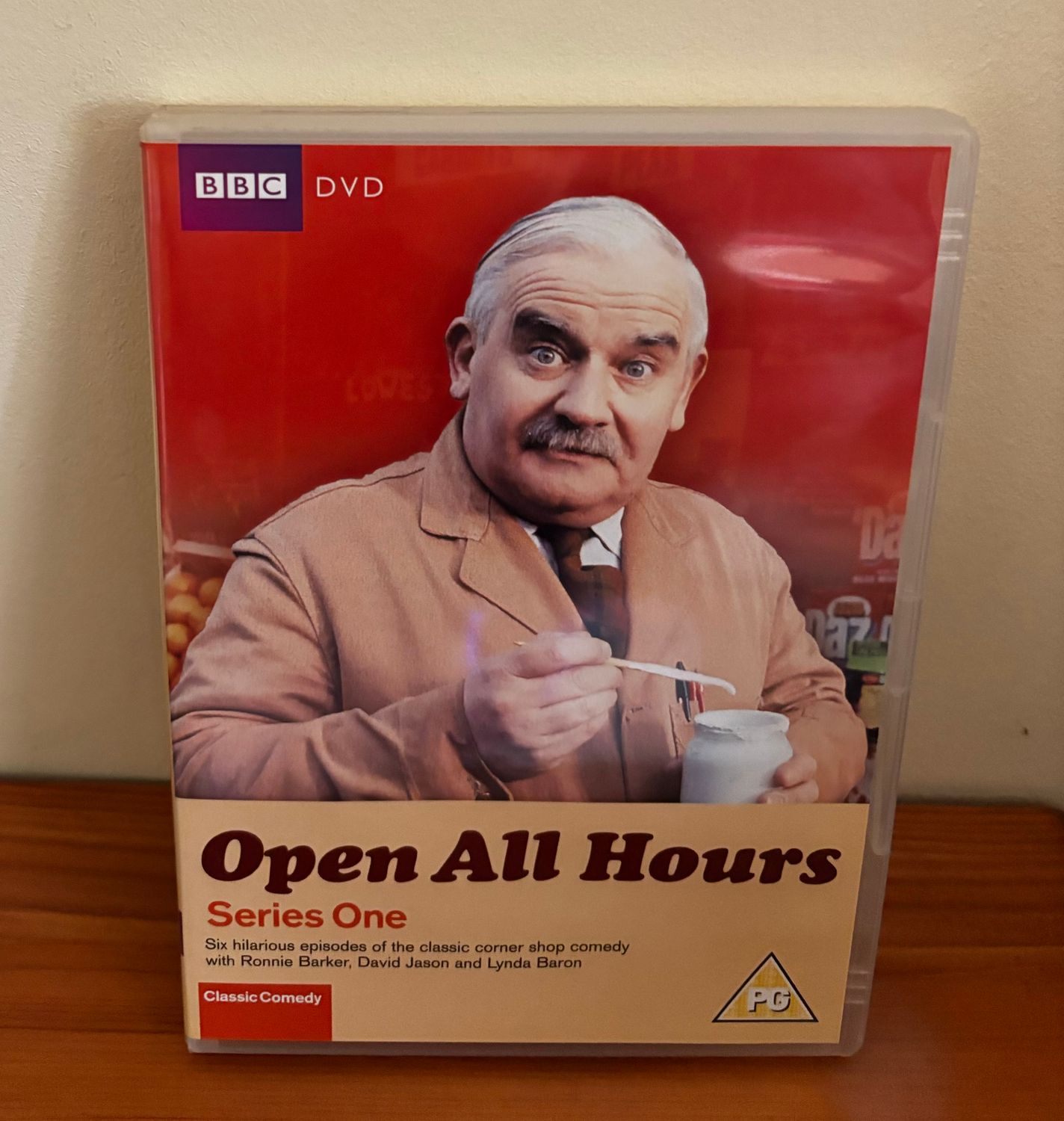 The Complete Open All Hours - Series One to Four (1976) DVD, showcasing classic British comedy moments.