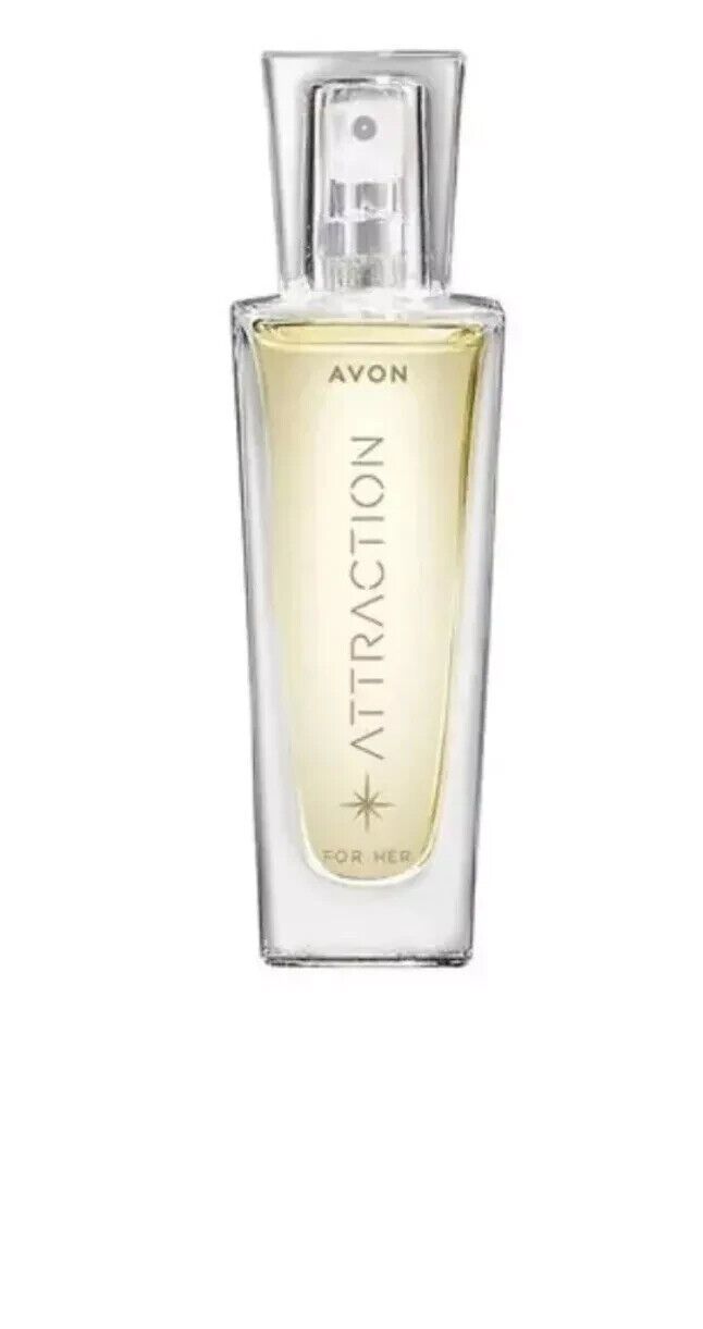 Avon Attraction For Her 30ml Perfume in an elegant bottle, perfect for captivating modern women.