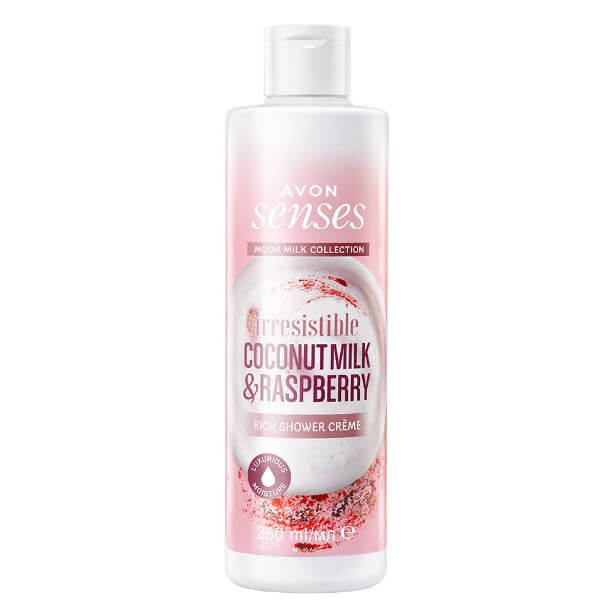 Avon Senses Coconut Milk & Raspberry Shower Crème 250ml