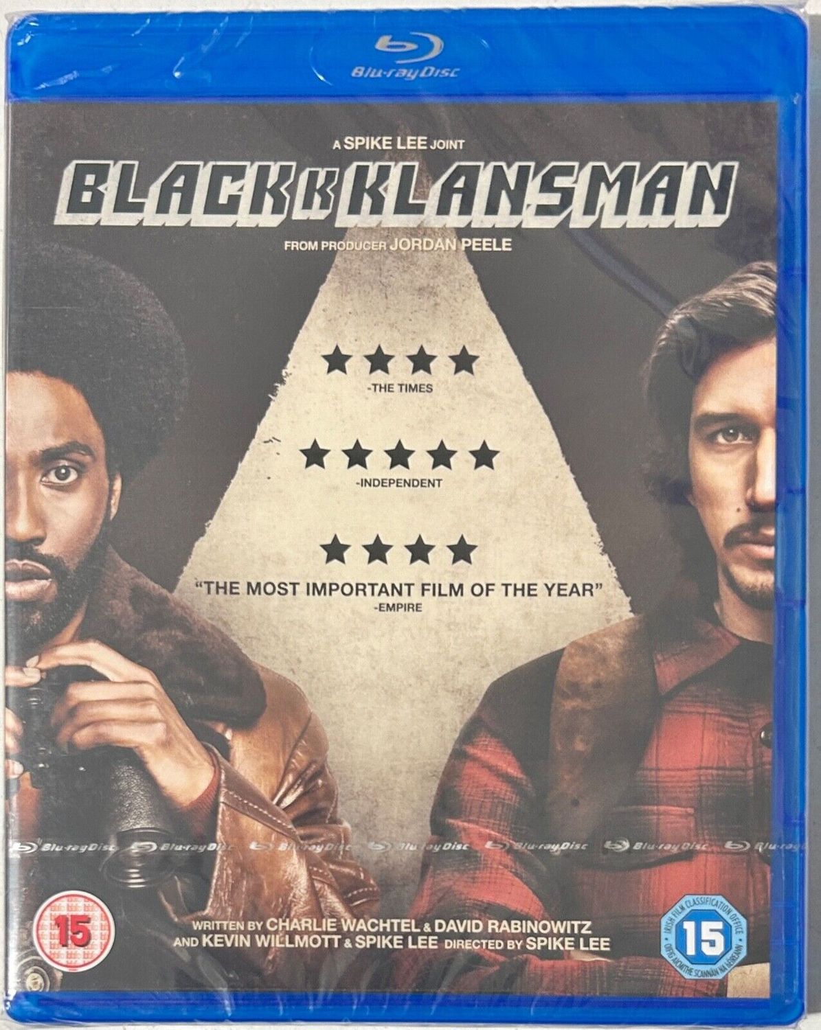 Black K Klansman - BLU RAY, brand new & sealed, showcasing powerful performances and Spike Lee's gripping direction.