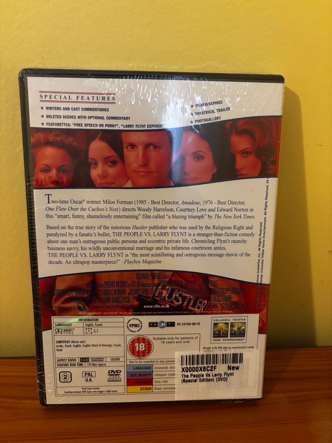 The People Vs Larry Flynt DVD - Collectors Edition showcases Milos Forman's gripping take on freedom and controversy.