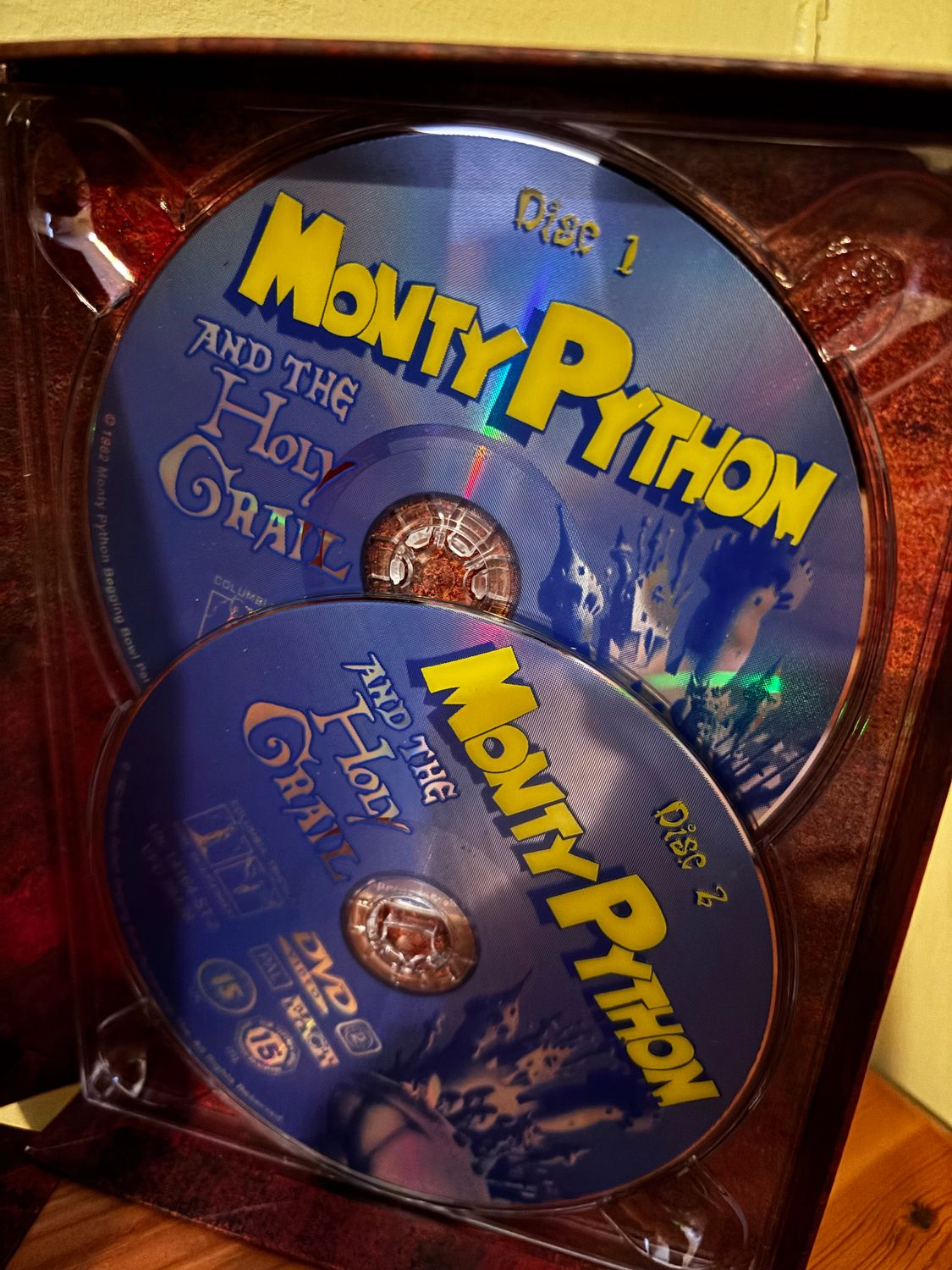Monty Python and the Holy Grail- Collectors Edition 2-Disc DVD Boxset, a must-have for British comedy fans.