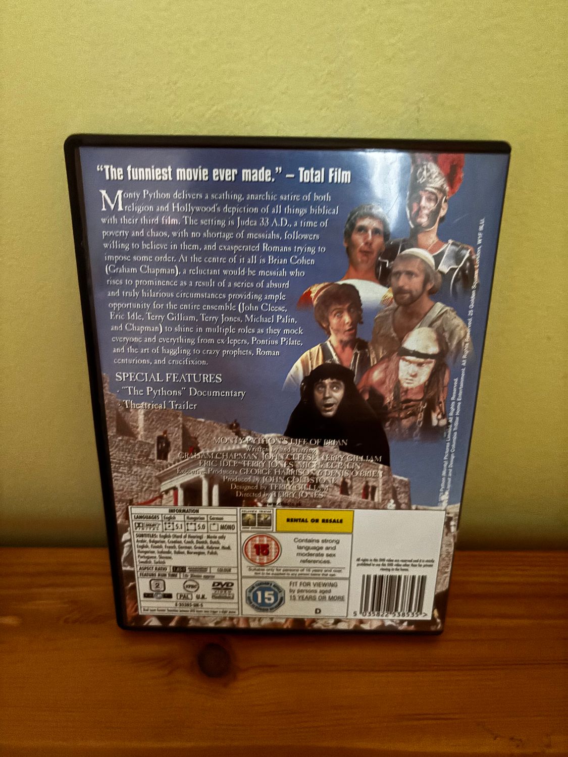Monty Python - The Movies DVD (2004) John Cleese offers a comedic journey through iconic films. Perfect for fans!