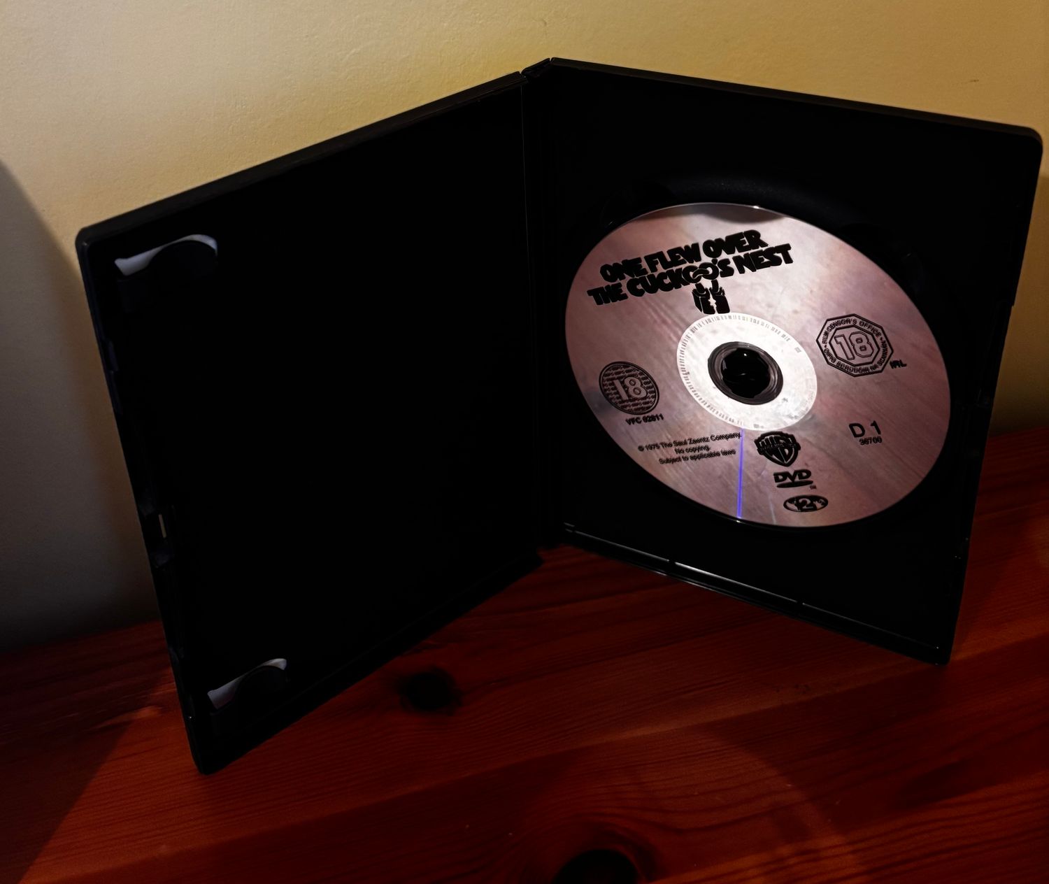 One Flew Over The Cuckoo's Nest DVD (1975) Jack Nicholson, showcasing classic cinema, available at your favourite store.