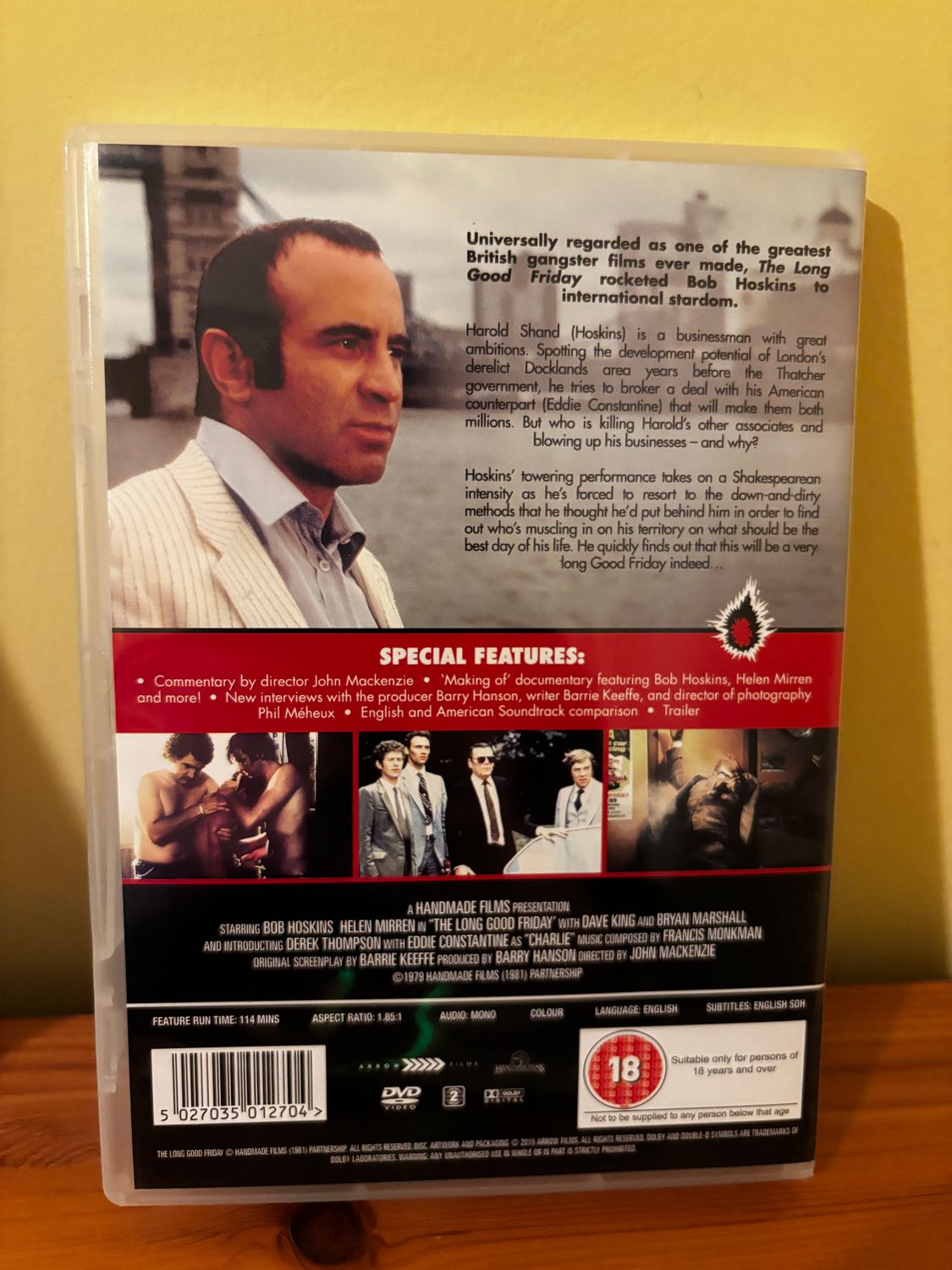The Long Good Friday (DVD) Bob Hoskins showcases thrilling British crime drama in a stunning remastered edition.