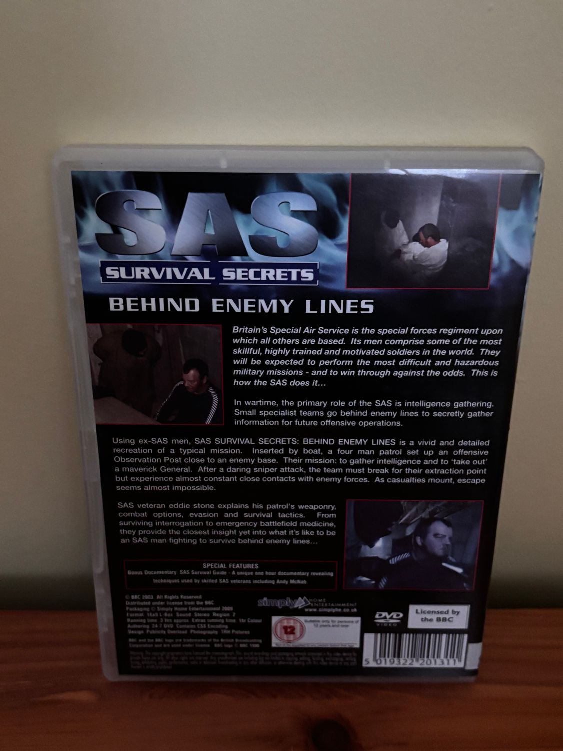 Explore elite military tactics in SAS Survival Secrets - Behind Enemy Lines (DVD, 2004), available now at our store.