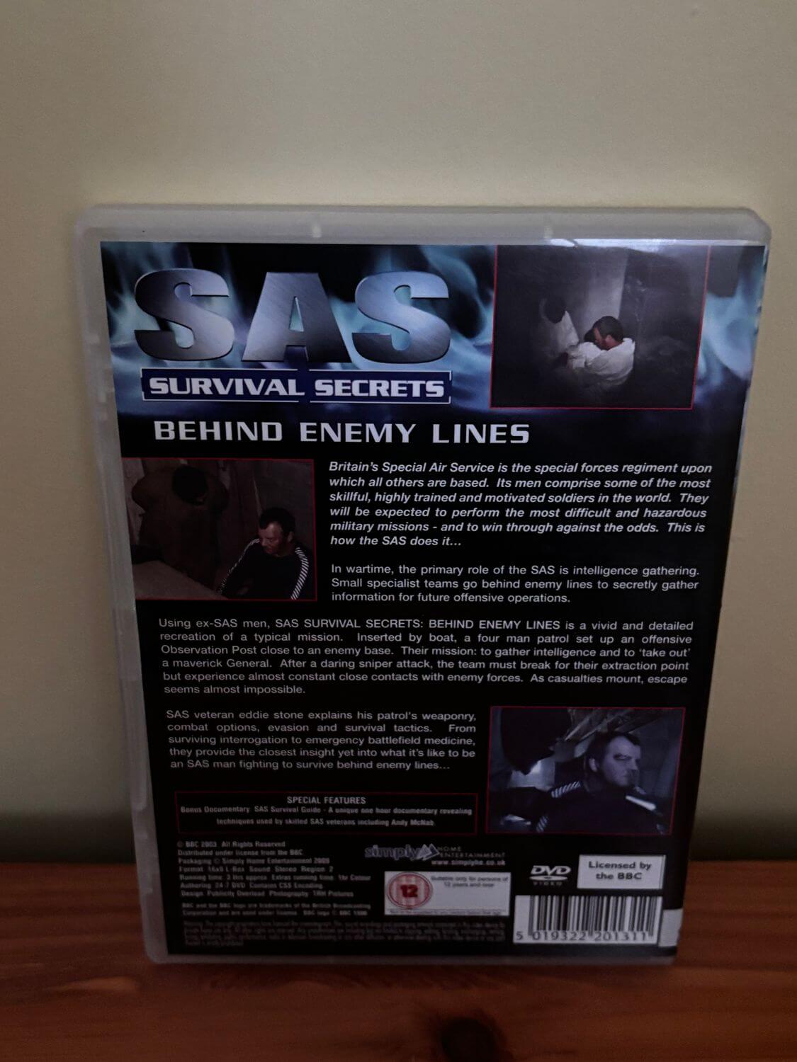 Explore elite military tactics in SAS Survival Secrets - Behind Enemy Lines (DVD, 2004), available now at our store.