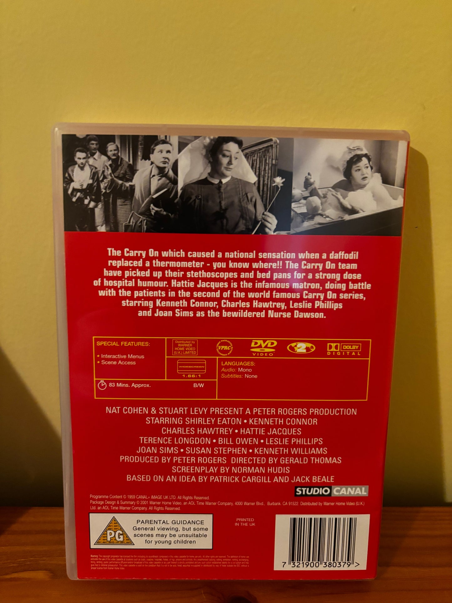Classic British comedy awaits with Carry On Films (Various) Please Choose From Dropdown, showcasing timeless humour.