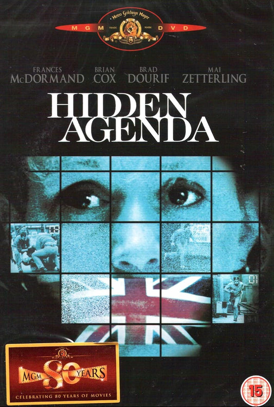 Discover the thrilling **Hidden Agenda DVD**, featuring an all-star cast and directed by Ken Loach. Perfect for movie lovers!