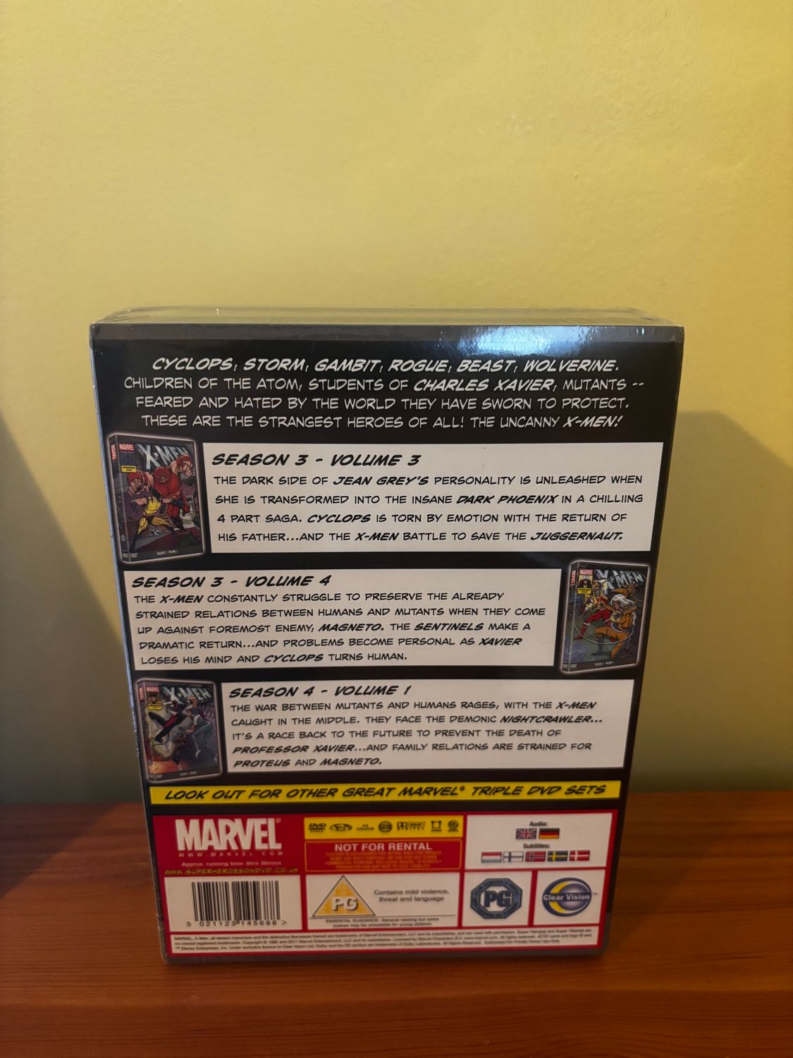 X-Men Triple DVD Set Season 3, Volume 3 Collector's Edition showcases thrilling battles of heroes and villains.