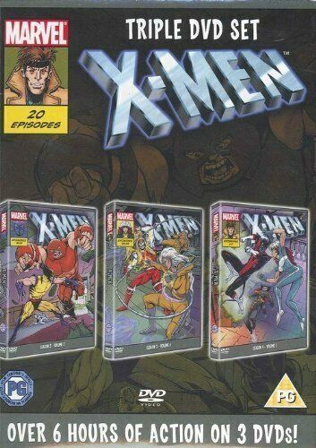 X-Men Triple DVD Set Season 3, Volume 3 showcases 20 episodes, offering over 6 hours of thrilling action and adventure.