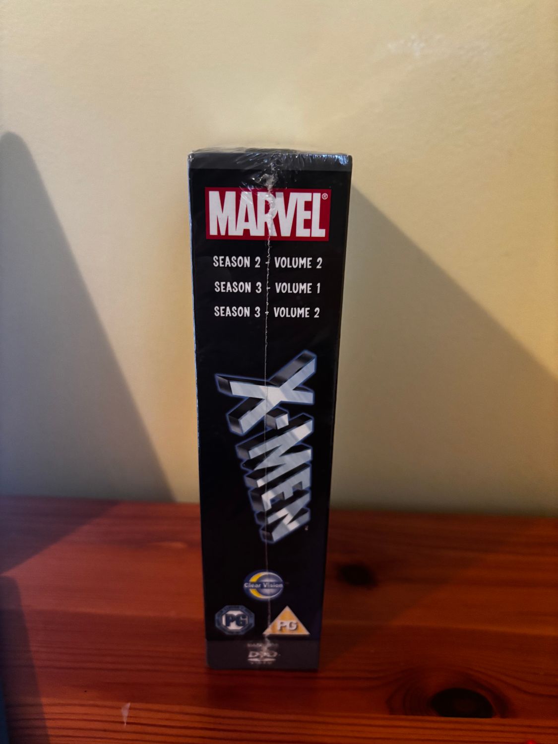 Marvel Xmen S2 Volume 2 Triple DVD set showcasing thrilling episodes, perfect for collectors and young fans alike.
