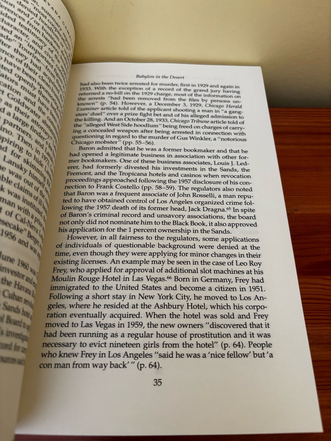 Explore organised crime in The Black Book and the Mob: The Untold Story of the Control of Nevada's Casinos.