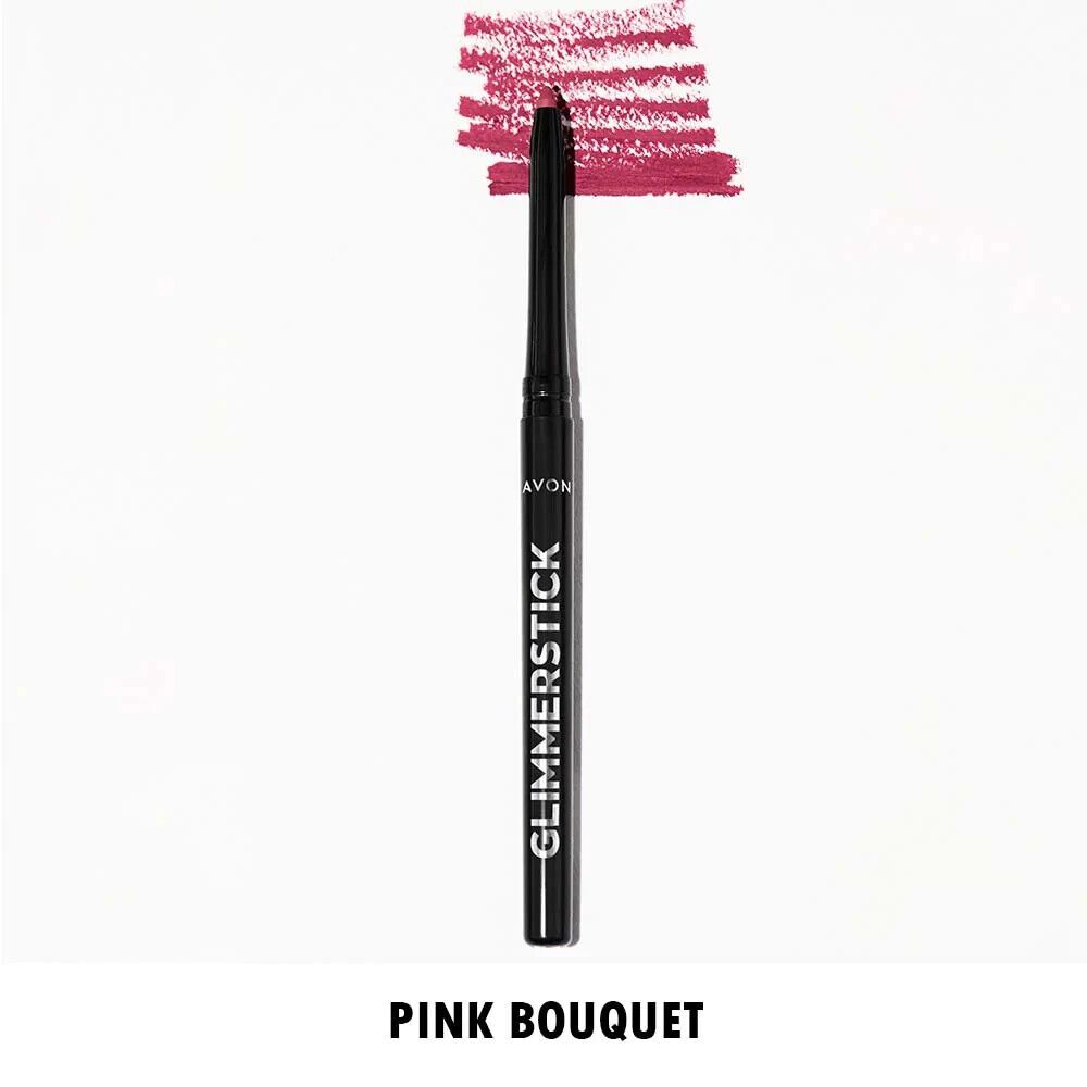 Avon Glimmerstick Lip Liner in "Pink Bouquet" offers smooth application for perfectly defined lips.