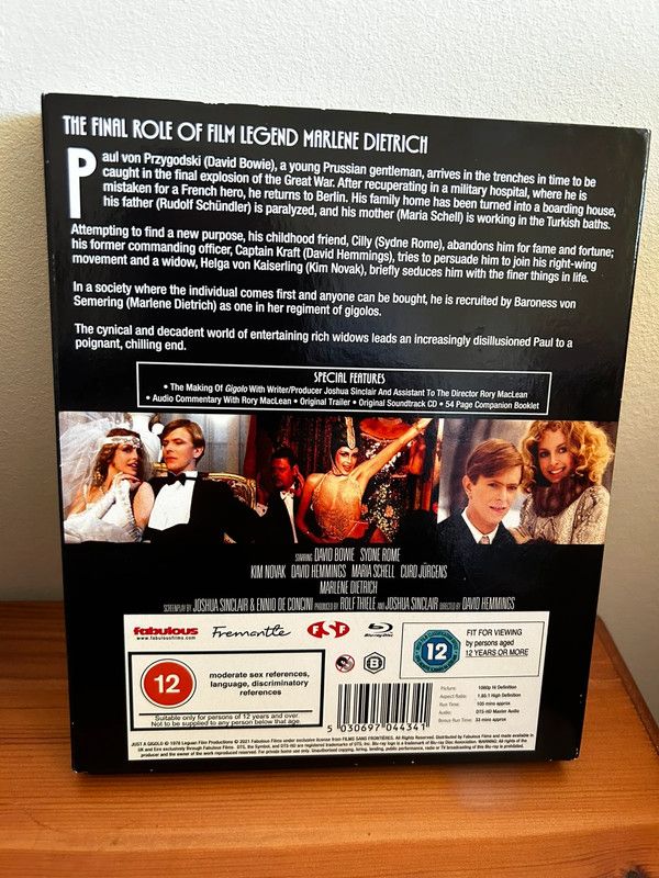 Just a Gigolo Blu-ray (2021) David Bowie, Hemmings (DIR) features a captivating film presented in a limited edition set.
