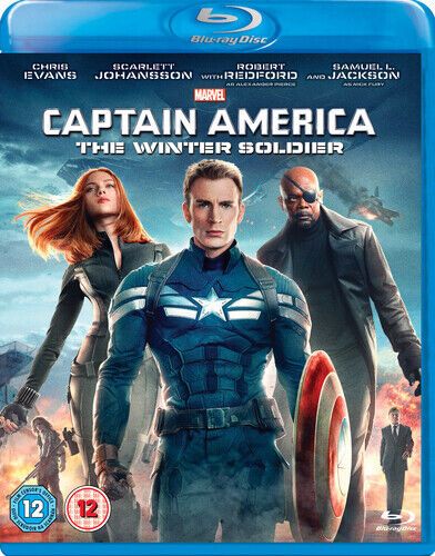 Captain America: The Winter Soldier Blu-ray (2014) Chris Evans showcases thrilling action and iconic Marvel moments.