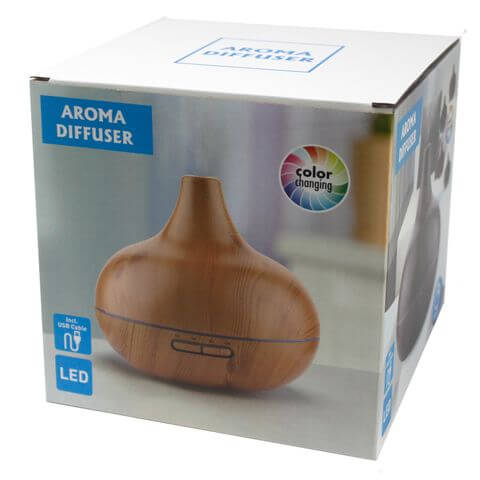 Santorini Atomiser - Shell Effect - USB - Colour Change - Timer enhances ambience with cool mist and vibrant LED lights.
