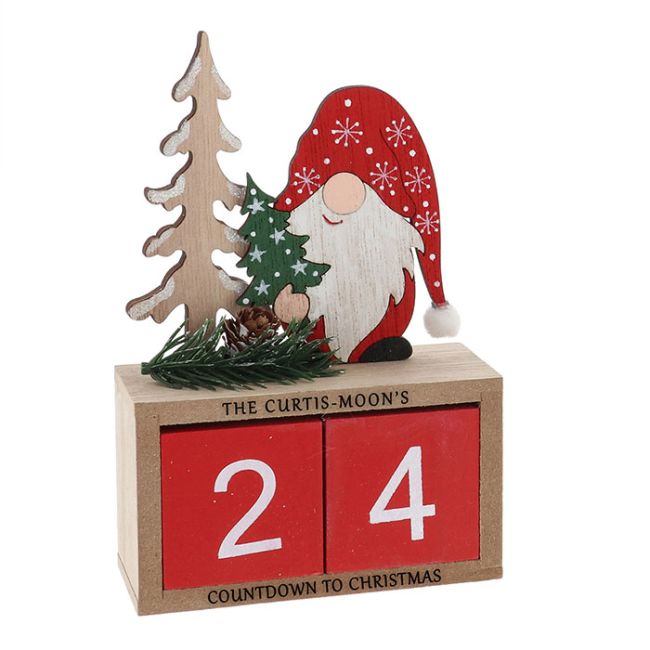 Personalised Gonk Christmas Advent Calendar