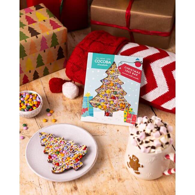 Cocoba Christmas Tree Chocolate Bar 65g