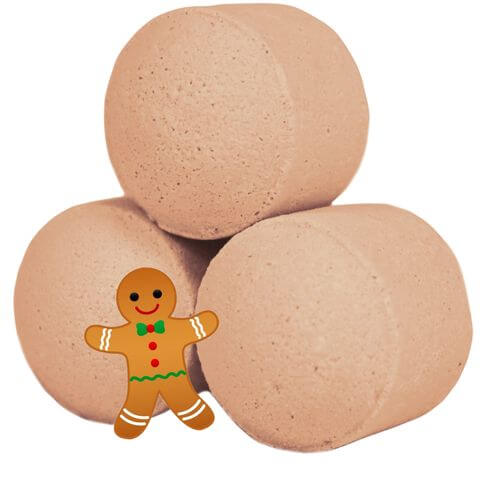 Relax with the 1.3Kg Box of Chill Pills (Mini Bath Bombs) - Warm Gingerbread, perfect for a soothing bath experience.