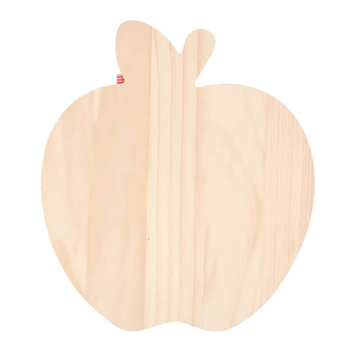 Apple Pie Recipe Serving Board, a wooden apple-shaped serving board with country charm for stylish entertaining.