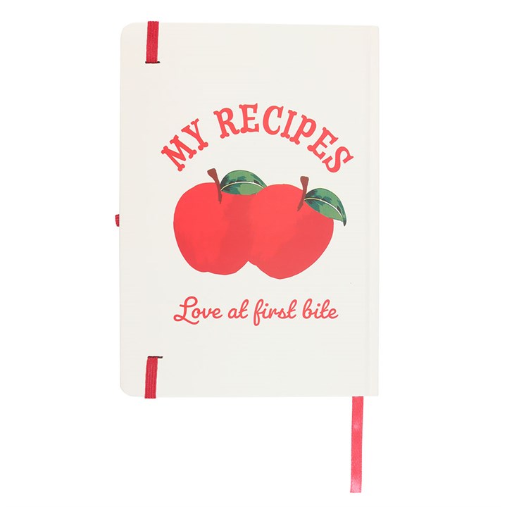 Charming My Recipes A5 Notebook with Pen for organising favourite recipes, perfect for any cooking enthusiast.