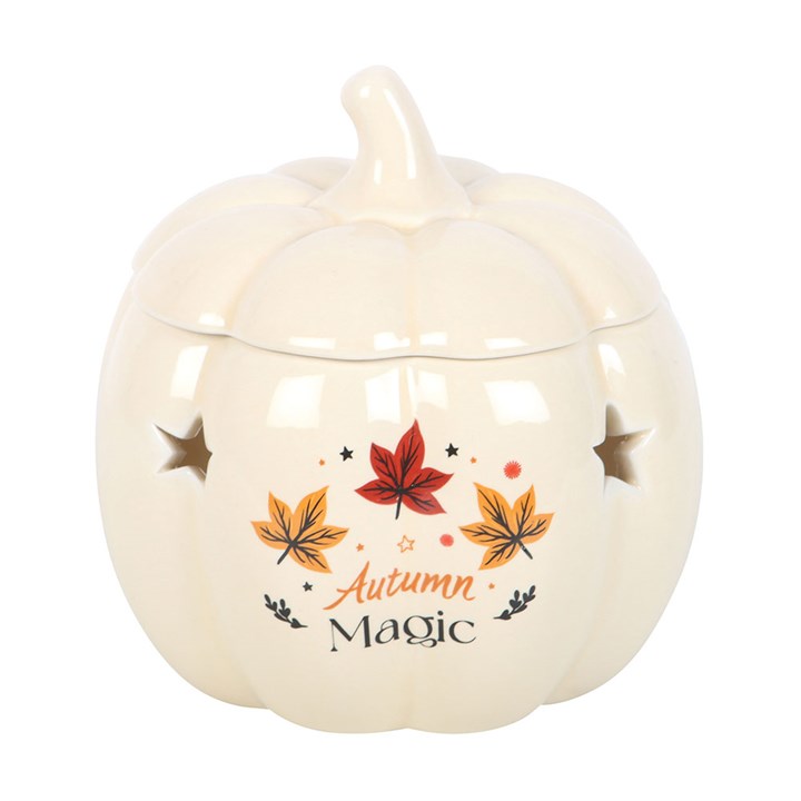 Charming Autumn Magic Pumpkin Oil Burner, perfect for autumn evenings and seasonal fragrances in your home.