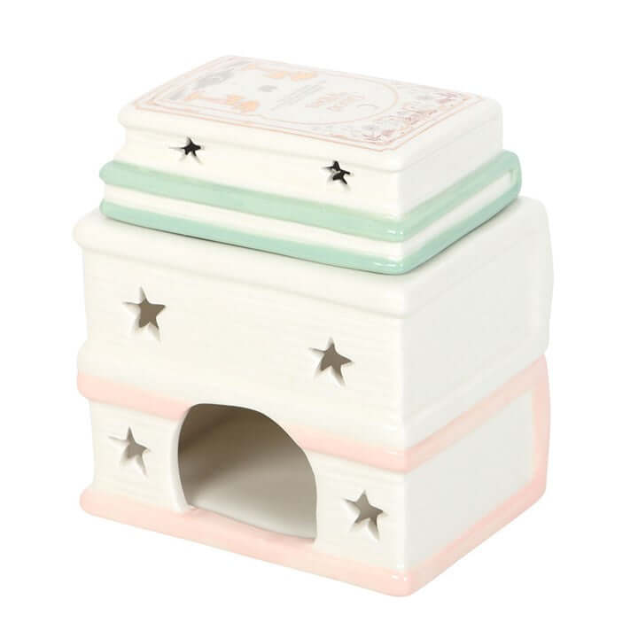 Book Stack Wax & Oil Burner