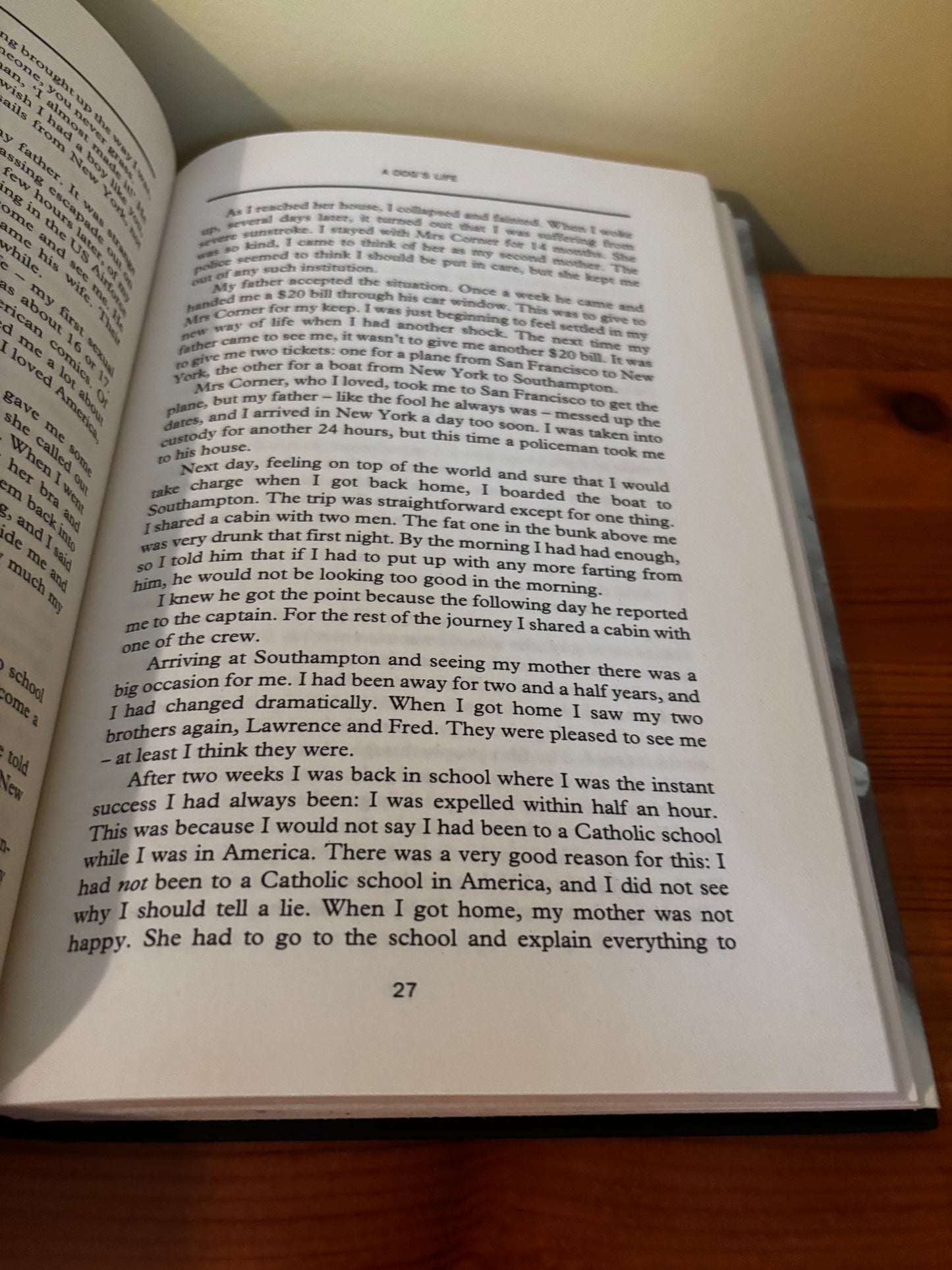 Pages from "Informer," revealing Ron Farebrother's undercover life as a professional police informer.