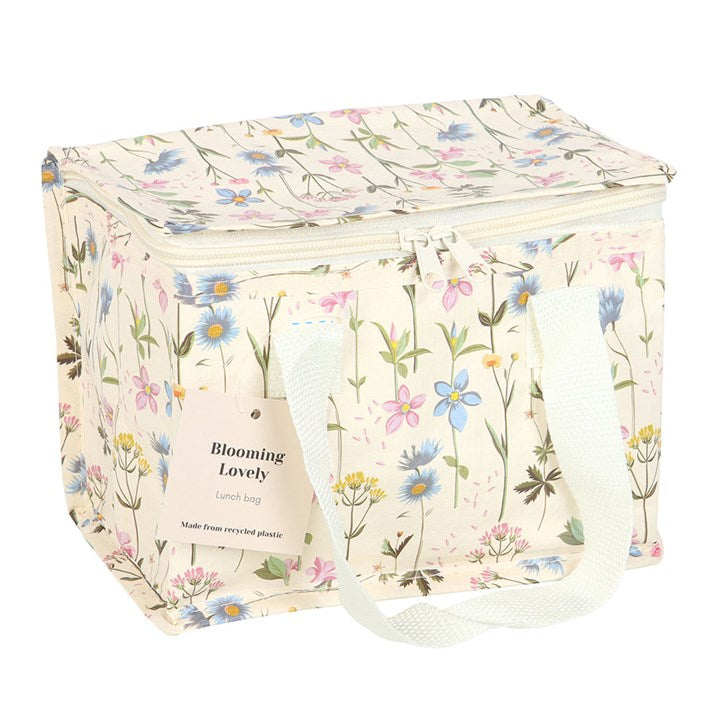 Bright and practical, the Blooming Lovely Floral Lunch Bag features wild blooms, perfect for school or picnics.