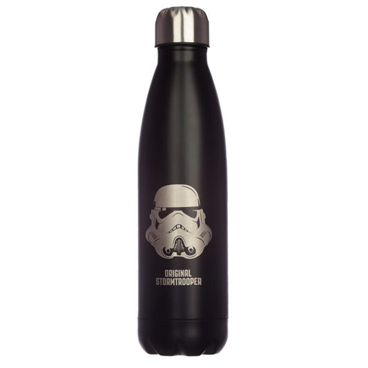 Reusable insulated 500ml bottle, black with a Stormtrooper helmet graphic and Original Stormtrooper branding.