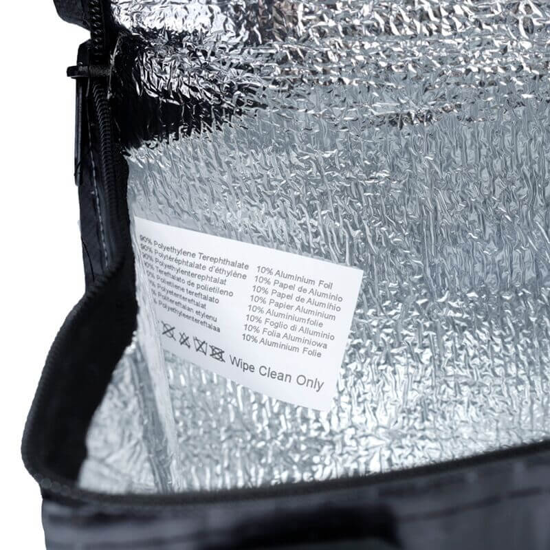 The Original Stormtrooper Black RPET Cool Bag with insulated lining for eco-friendly food storage and drinks.