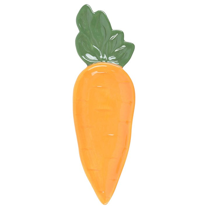 Quirky Carrot Shaped Serving Dish perfect for buffets and picnics, brightening any table setting with fun style.