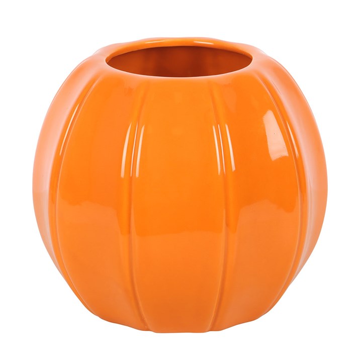 Brighten your home this autumn with the charming Orange Pumpkin Vase, perfect for seasonal decor or fresh flowers.