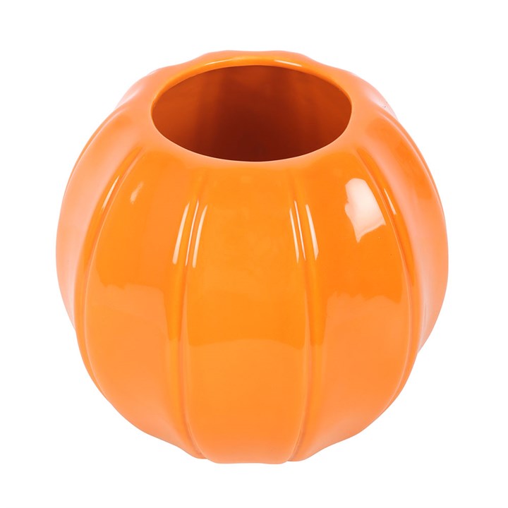 Brighten your home this autumn with the Orange Pumpkin Vase, perfect for flowers or seasonal décor.