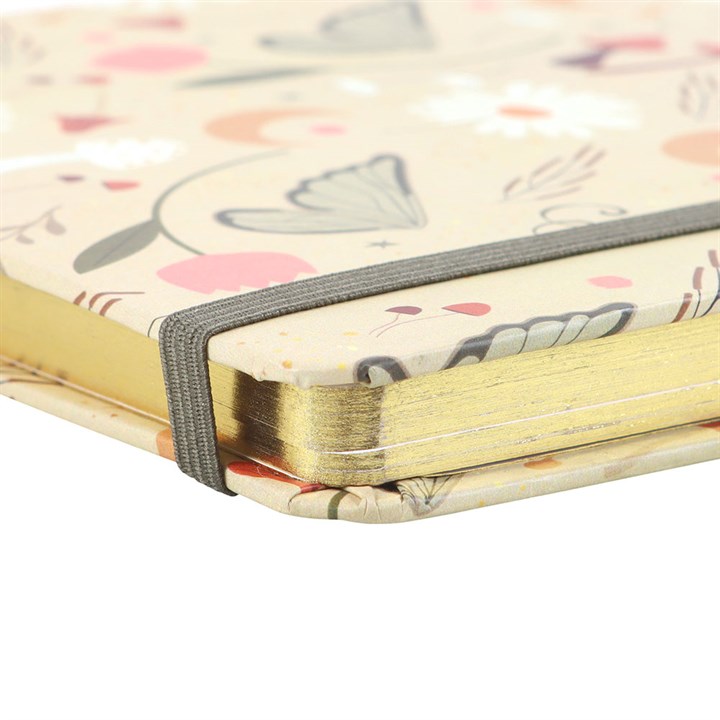 Fairy Folklore Print A5 Notebook featuring a whimsical design, perfect for notes and creative journaling.