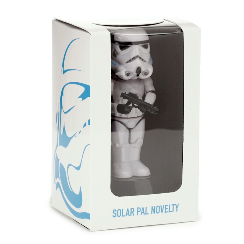 Solar Pal - The Original Stormtrooper boxed figure, solar-powered desk collectible with window display.