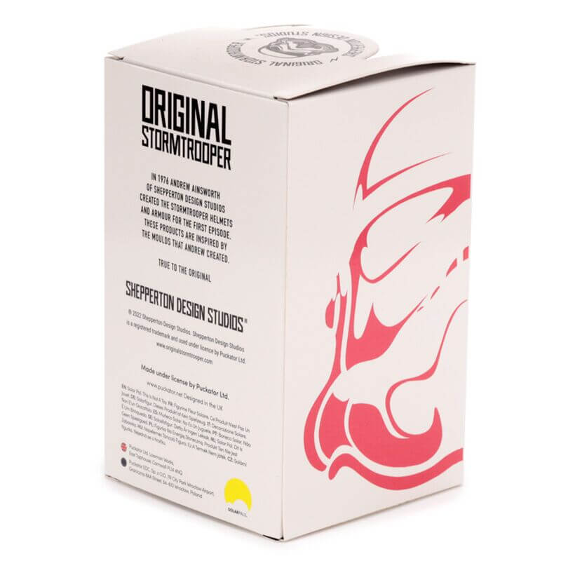 Solar Pal - The Original Stormtrooper Peace packaging: white box with pink Stormtrooper graphic.