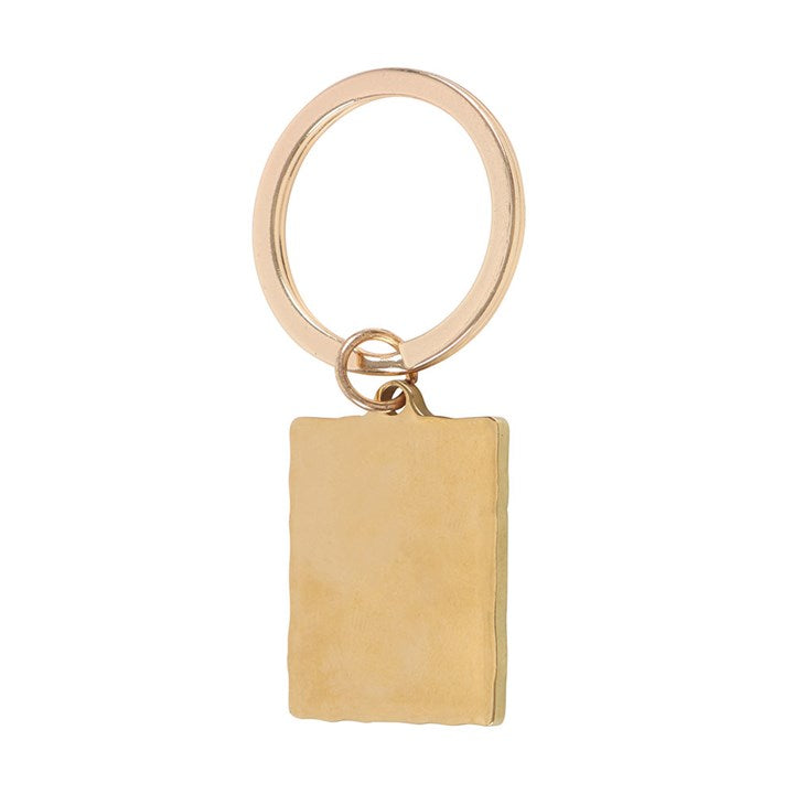 Elegant Athena Goddess Talisman Keyring in gold, symbolising wisdom and strength for your everyday adventures.
