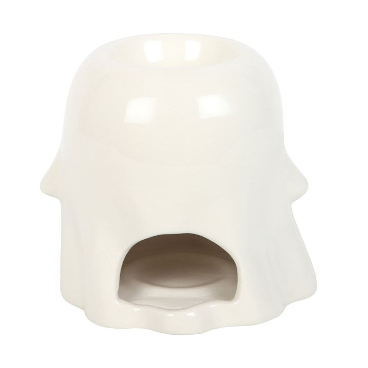 Groovy Ghost Oil Burner and Wax Warmer, perfect for autumn scents, adds a spooky touch to any room setting.