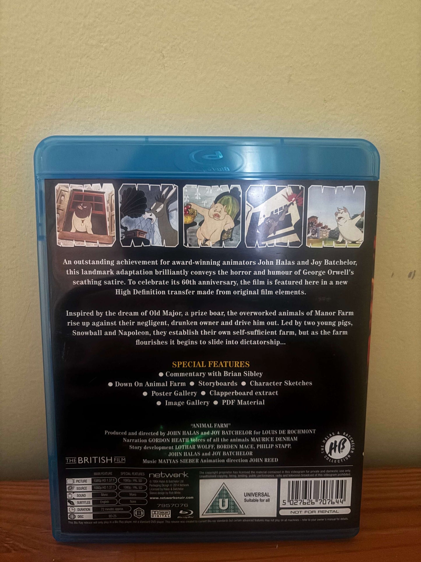 Animal Farm (1954) Blu-ray Network 60th Anniversary Edition Region B