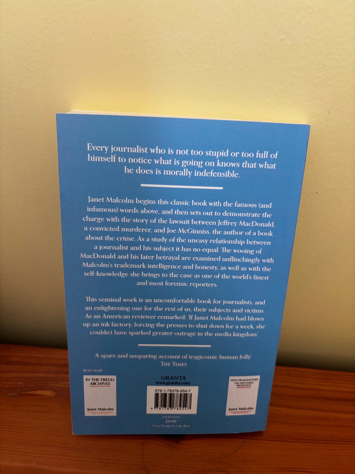 The Journalist and the Murderer Janet Malcolm Paperback