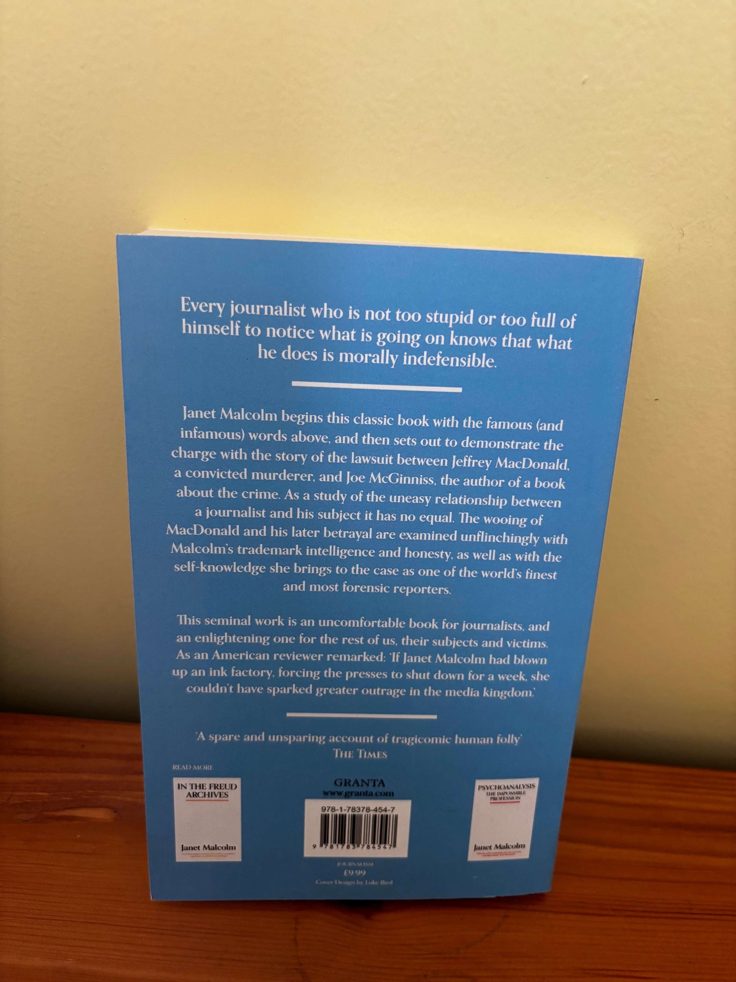The Journalist and the Murderer Janet Malcolm Paperback