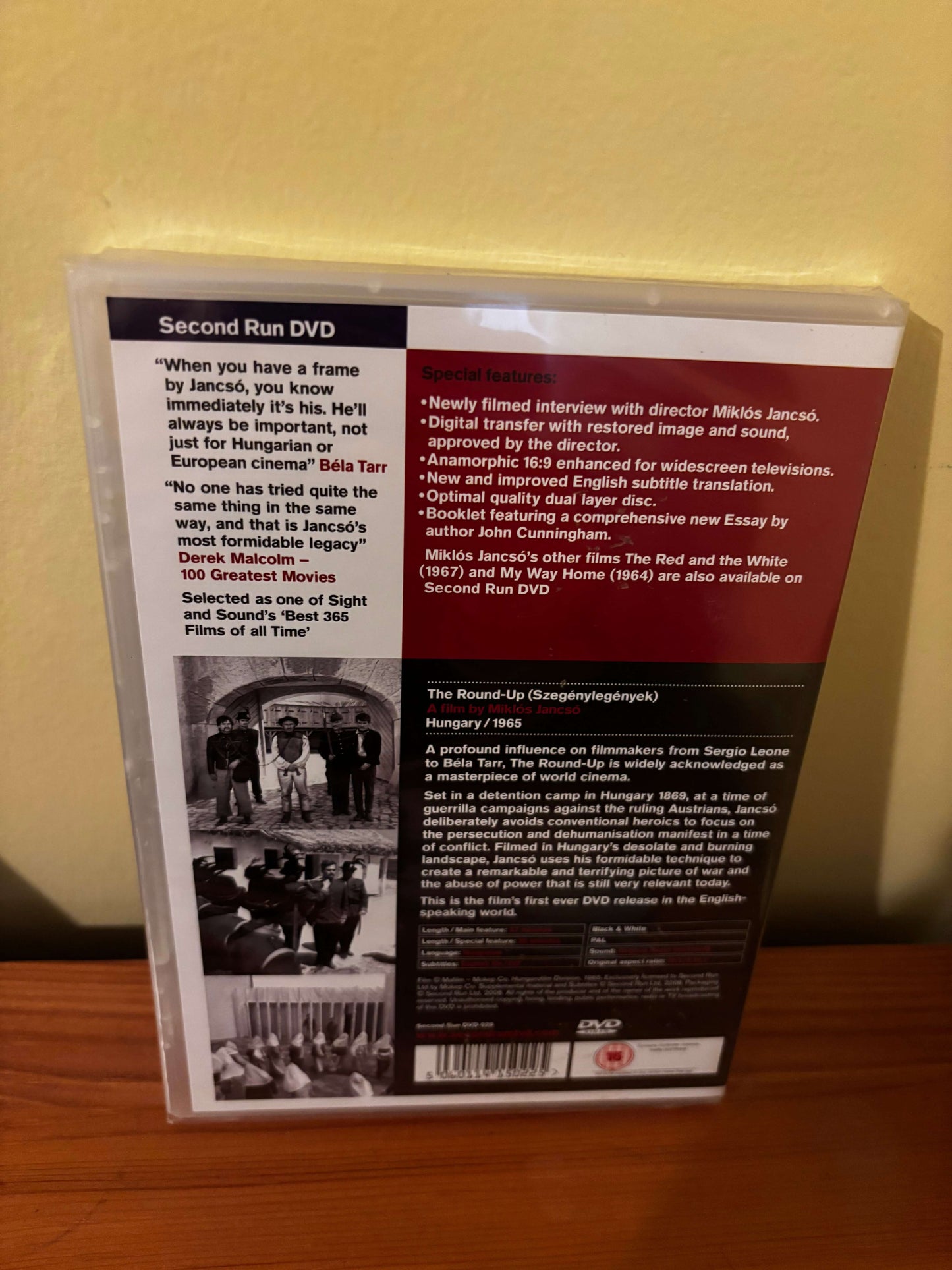 The Round Up (Szegénylegények) DVD OOP Miklós Jancsó 1965 – World Cinema back cover with features and stills.