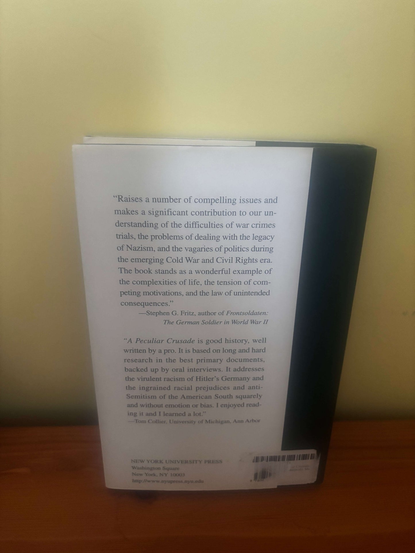 A Peculiar Crusade by James J. Weingartner – Malmedy Trial Hardback