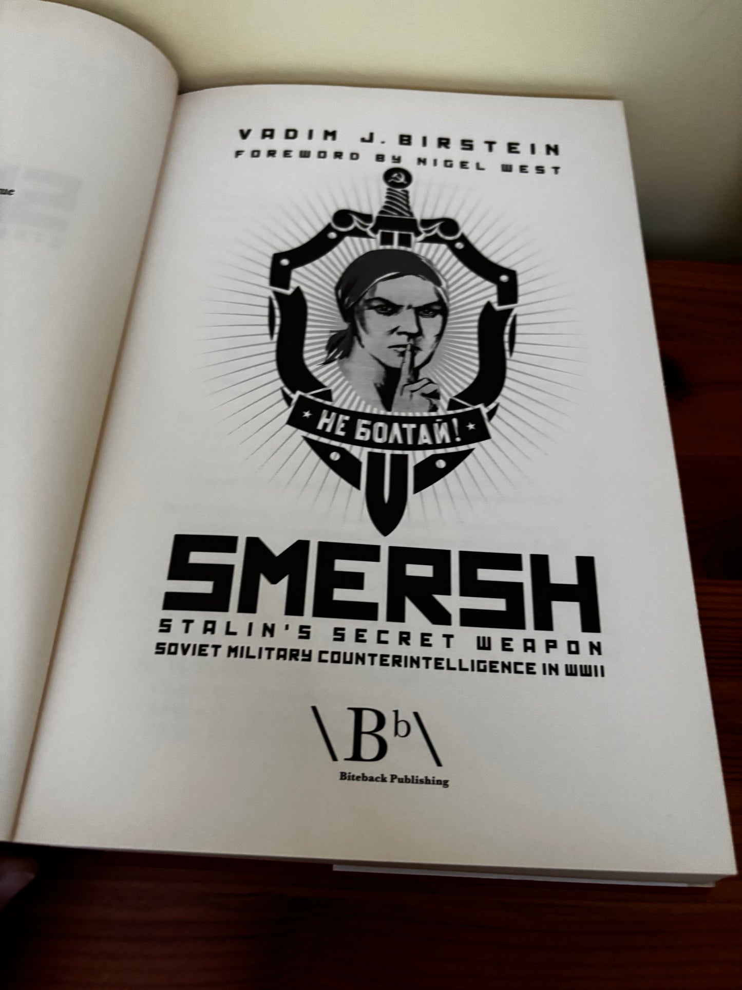 Cover of "Smersh: Stalin's Secret Weapon. Soviet Military Counterintelligence in WWII" by Biteback Publishing.